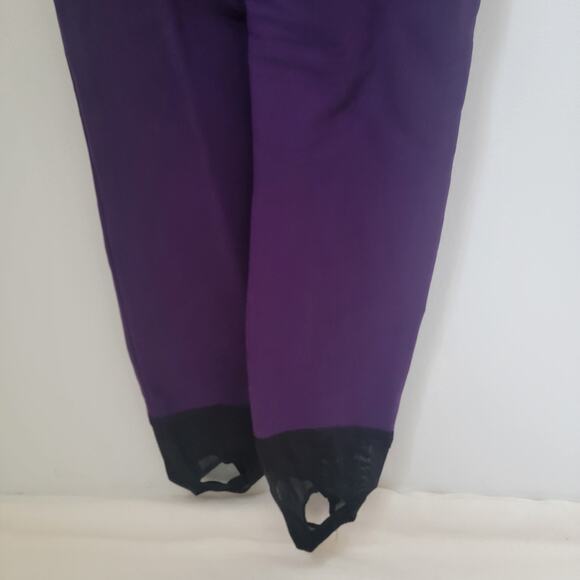 Obermeyer Snow‎ Suit Skiwear Purple Women Sz 10 Hayward Wool Blend Thick Stirrup - Picture 10 of 16
